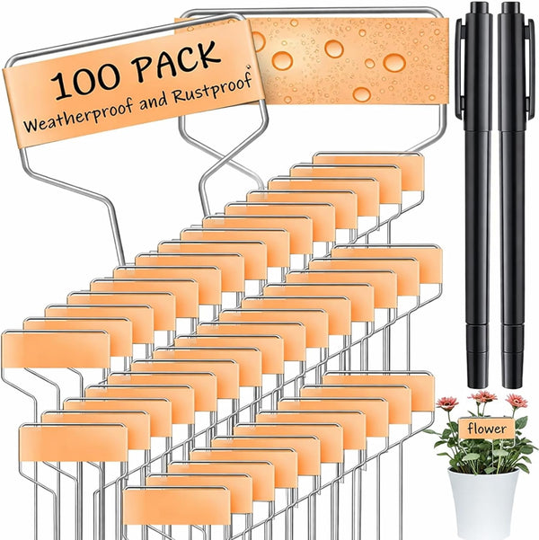 Moxweyeni 60 Pcs Metal Garden Tags Plant Labels for Garden Waterproof Plant
