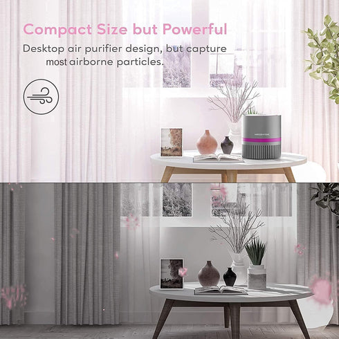 MEGAWISE H13 True HEPA Air Purifier Filter with Activated Charcoal Layer for Home, Smoke, Dust, Pet Dander