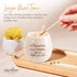 Pavilion Light Your Way Memorial Ceramic Vessel - 100% Soy Wax Candle, "In Remembrance Of My Mother's Eternal Light And