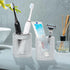 Toothbrush Holders for Bathrooms - Glass Toothbrush and Toothpaste Holder, 10oz Bathroom Storage Cup for Tooth Brush,