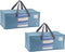 VENO 2 Pack Moving Bags, Heavy-Duty Storage Totes, Extra Large Durable Laundry Bags for Clothes (Light Blue Matte)