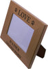 CustomGiftsNow Alder Wood Picture Frame - Love Is A Four Legged Word - Great Gift for Dog Lovers (4x6 Horizontal)
