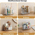 Countertop 5 Toothbrush Holders for Bathroom Organizer, Slots Large Capacity Electric Toothbrush Holder Wall-Mount