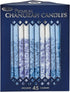 Rite Lite Premium Pack of 45 Chanukah Candles - Splash Blue and White for your Hanukkah Menorah