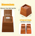 Premium Pine Wood 4-Inch Furniture Risers, Heavy-Duty, 2000 Lb Capacity, Floor Protectors for Beds, Sofas