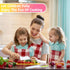 5 Pcs Kids Cooking Sets, Montessori Kitchen Tools, Real Cooking Knife Set for Children with Cutting Board