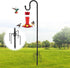Lilyvane Outdoor Shepherds Hook, 78 Inch 5 Prong Base Adjustable Shepherd Hooks,