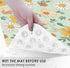 Culudea 40X16 Inch Daisy Retro Floral Bathtub Shower Mat Sage Boho Non-Slip Tub Extra Long Bath Floor Machine Washable