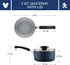 Farberware Disney Bon Voyage Ceramic Nonstick Lid, Dishwasher Safe, 2-Quart Saucepan, Blue