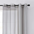 Odor Neutralizing Sheer Voile Grommet Window Curtain for Bedroom or Living Room, 59 in x 120 in, Light Grey