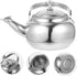 Kichvoe Stainless Steel Teapot, Whistling Tea Kettle for Stovetop Fast Boiling Water with Movable Infuser