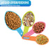 Pet Food Scoops Plastic Measuring Cups Set for Dog, Cat, and Bird Food (Random Color)