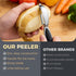Selthoo One-piece vegetable peeler with ergonomic non-slip handle and sharp blade, sturdy and durablethe perfect