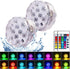 2Pack Submersible LED Lights Waterproof Pool Lights Underwater with 16 Colors, Remote
