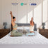 SLEEP ZONE Breathable Twin Mattress Pad - Machine Washable Quilted Fitted Cover, Deep Pocket up to 21" (White)