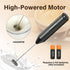 YSSOA Electric Milk Frother, Handheld Battery Operated Automatic Milk Foam Whisk for Coffee, Frappe, Latte, Matcha