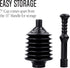 JS Jackson Supplies Professional Bellows Accordion Toilet Plunger, High Pressure Thrust for Heavy Duty Clogs