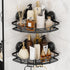 LEVERLOC 2 Pack Strong Suction Cup Corner Shower Caddy, Large Capacity Removable