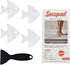 24 PCS Non-Slip Bathtub Stickers, Safety Shower Treads Adhesive Appliques with Premium Scraper