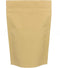 CleverDelights Kraft Stand Up Pouches - 8oz, 100 Pack, 6" x 9" x 3"