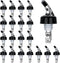 Pack of 20 Clear Liquor Bottle Pourers, 1oz Measured Spirit Dispenser, Automatic Wine Pourer for Bartenders - PORE0016