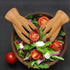 Bamboo Salad Hands, 2pcs 7.1in Bamboo Salad Server, Kitchen Helper with Smooth Surface, Salad Claws Set for Serving