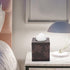 Sumnacon Square Leather Tissue Box Cover - Stylish Cube Tissue Box Holder with Magnetic Bottom, Decorative PU Tissue