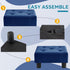 Small Foot Stool Ottoman, Velvet Footstool Ottoman Foot Rest for Couch, Rectangle Footstools and Ottomans Small