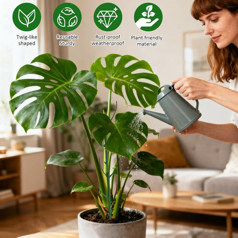 sanzkjic 5pack Adjustable Plant Support Pole Stackable Indoor/Outdoor Support Pole with Clamps, Suitable for Supporting