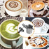 Manual Milk Creamer Frother, Stainless Steel Hand Pump Double Mesh Blender for Coffee Foamer, 400ML