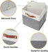 DULLEMELO Cube Storage Basket for Shelves, Collapsible Fabric Storage Cubes for Office, Bedroom, Toys, with Handles