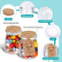 40 Pack 7 oz AIXIANG Glass Favor Jars with Cork Lid and Seal Cap with Twine Labels for Wedding,Baby Shower,Party