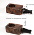 Set 2 of Black Walnut Car Propagation Vases - Stylish Clip-On Holders for Flowers & Plants