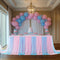 Gender Reveal Table Skirt, 6 Ft Pink Blue Tulle Tutu for Boy or Girl Birthday Party Baby Shower Cake Dessert Decorations