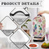 Floral Hummingbird Print Blender Covers for Kitchen, Anti-Fingerprint Polyester Dust Proof Covers