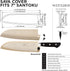 Mercer Culinary Birch Wood Saya Cover Blade Protector for 7" Santoku Knives