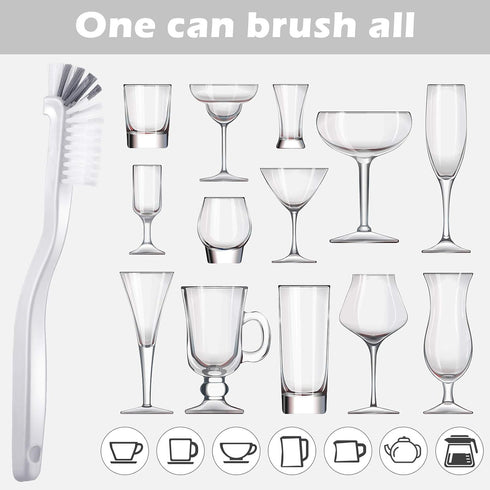 5 Piece Cleaning Dish Scrub Brush Kitchen Sink Bathroom Brushes, Household Pot Pan Dishwasher Edge Corners Grout Deep