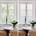 LEMON CLOUD Window Privacy Film - No-Adhesive Static Decorative Window Film, Frosted Stained Glass Vine Design