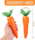 5 Pack AUEAR, Artificial Carrots Plastic Carrot Simulation Fruits Lifelike Fake Vegetables Model Teaching Photo