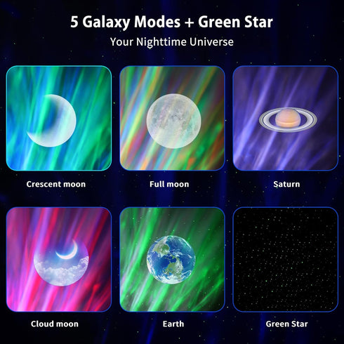 MHAZDZE Galaxy Projector for Bedroom, Star Projector, White Noise with Bluetooth Speaker, Timer, Night Light,for Party