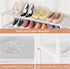 34" Closet 16 3 Widening Design Shoe Rack for Pairs Small Spaces Non-Woven Tier Shoe Organizer Stackable Metal Shoe