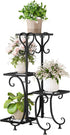 INGIORDAR Plant Stand Indoor Outdoor Shelf 4Tier Metal Holder Pot Rack Multiple
