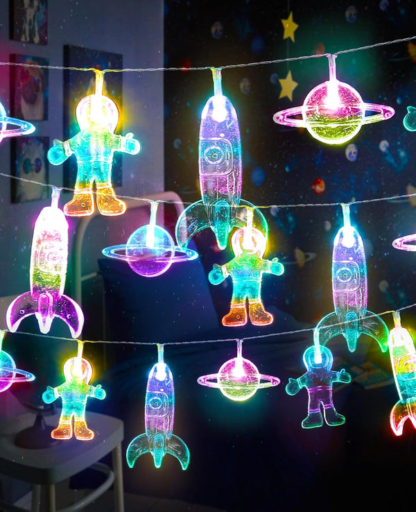 AceList Space String Lights, 20 LED Color-Changing Fairy Lights with Battery&USB Powered