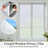 DUOFIRE Frosted Glass Window Film, Matte White Static Cling No Glue Anti-UV Sticker for Privacy Office Bathroom Living