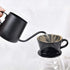 Segarty #2 Black Ceramic Pour Over Coffee Maker, 1 Set, Reusable Filter Cone Drip Holder for Home, Travel, Office