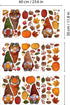 Spring Autumn Window Clings Fall Decor: 102 Double-Sided Reusable Thanksgiving Decorations for Home Office Nursery