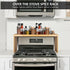 33" Over the Stove Spice Rack, Wide Bamboo Shelf Rack Organizer for Stove Top