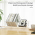 RekRang Acrylic Desk Bookshelf, Small Clear Book Shelf Organizer for Home Office School, Book Stand Display Rack for
