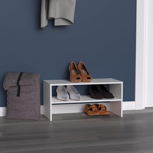 ClosetMaid #8993 24in. Stackable Wide Horizontal Organizer, White
