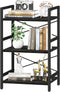 Yoobure Bookshelf Small Book Shelf, Solid Industrial 3 Tier Shelf Bookcase, Short